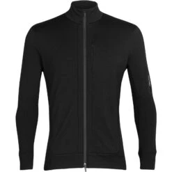 Icebreaker Veste Couche Intermédiaire Homme - Quantum III - Noir -Icebreaker icebreaker mens quantum iii long sleeve zip midlayer black 1 1143863