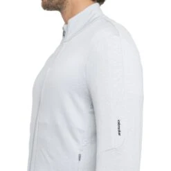 Icebreaker Veste Couche Intermédiaire Homme - Quantum III - Ether -Icebreaker icebreaker mens quantum iii long sleeve zip midlayer ether model 4 1498872