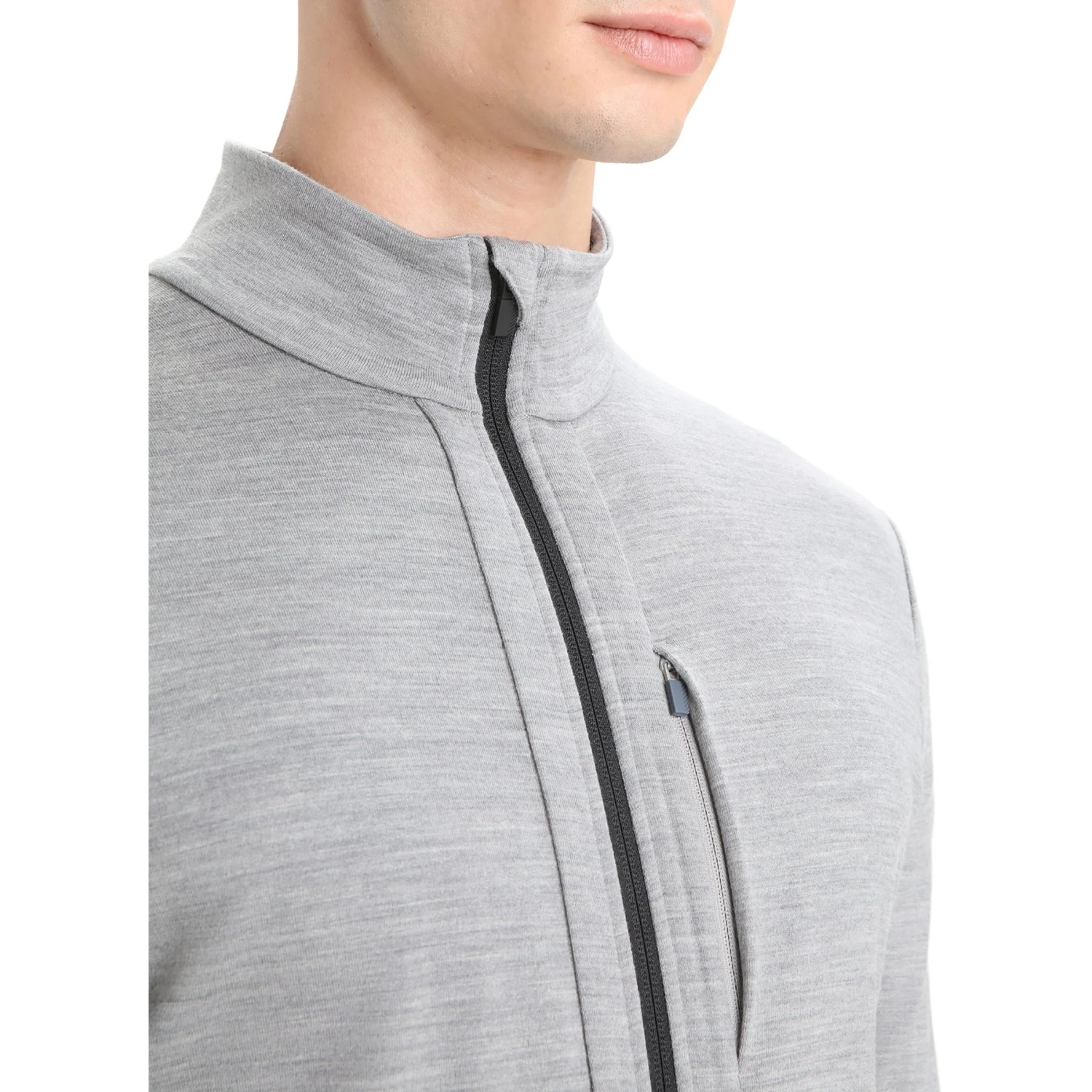 Icebreaker Veste Couche Intermédiaire Homme - Quantum III - Metro Hthr/Black 6 Icebreaker Veste Couche Intermédiaire Homme - Quantum III - Metro Hthr/Black – Image 6