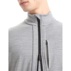 Icebreaker Veste Couche Intermédiaire Homme - Quantum III - Metro Hthr/Black 17 Icebreaker Veste Couche Intermédiaire Homme - Quantum III - Metro Hthr/Black -Icebreaker icebreaker mens quantum iii long sleeve zip midlayer metro hthr black 8 1381756