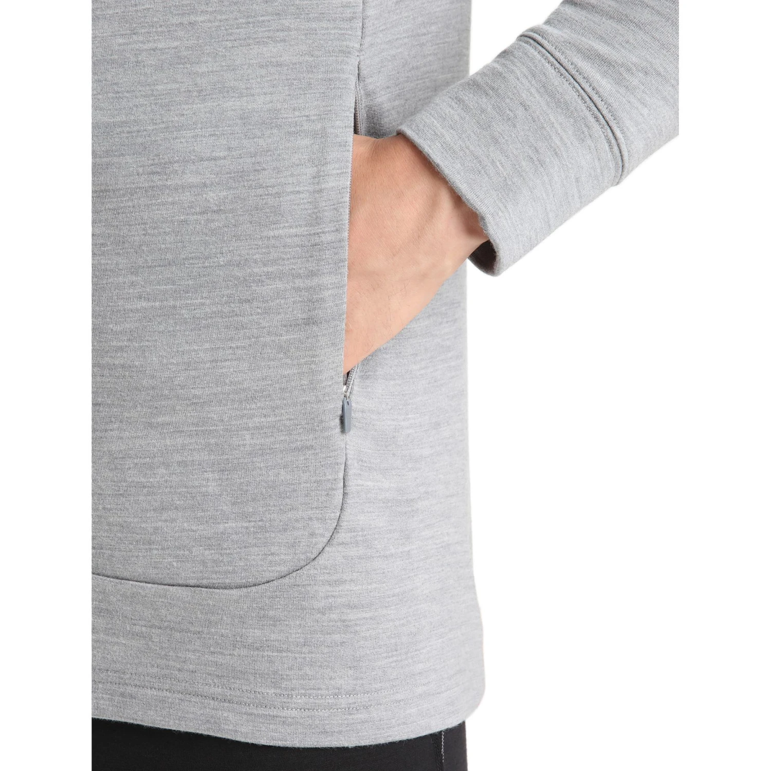 Icebreaker Veste Couche Intermédiaire Homme - Quantum III - Metro Hthr/Black 9 Icebreaker Veste Couche Intermédiaire Homme - Quantum III - Metro Hthr/Black – Image 9