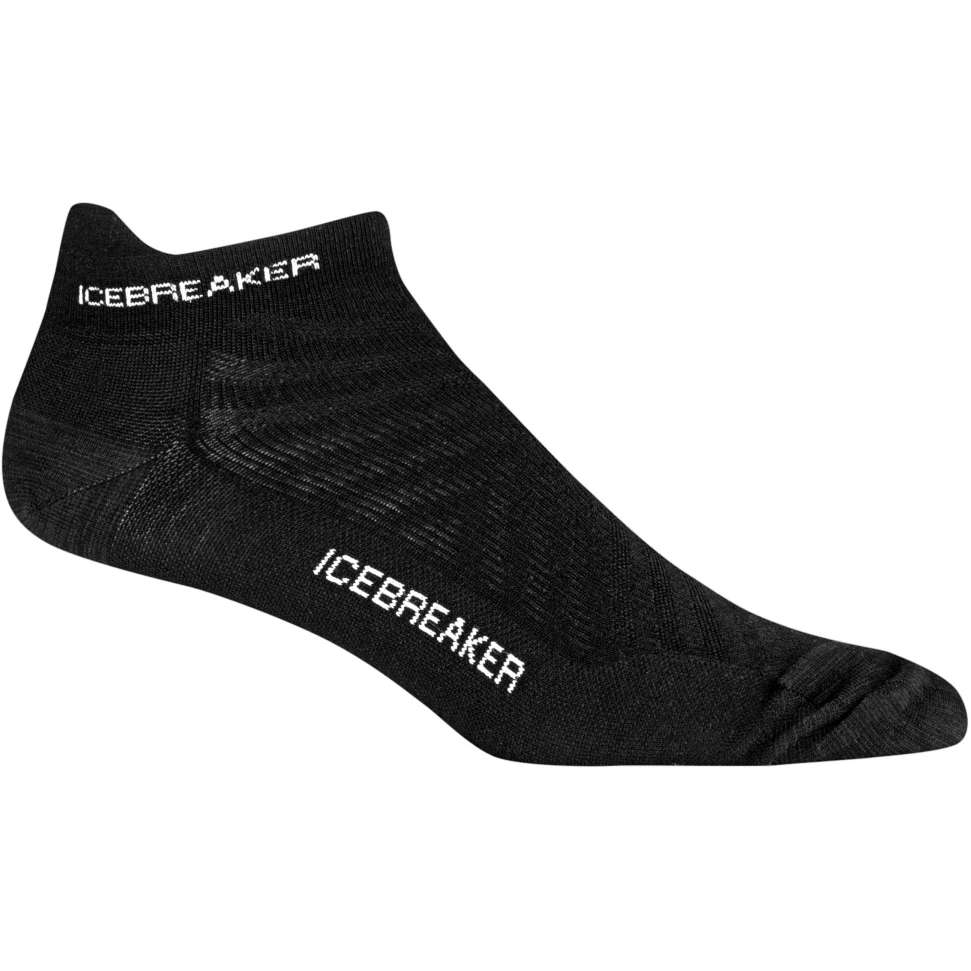 Icebreaker Chaussettes Homme - Run+ Ultralight Micro - Noir/Snow 1 Icebreaker Chaussettes Homme - Run+ Ultralight Micro - Noir/Snow