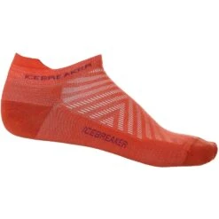 Icebreaker Chaussettes Homme - Run+ Ultralight Micro - Vibrant Earth/Go Berry