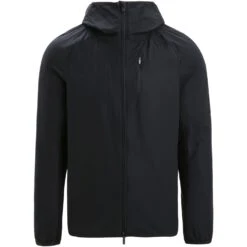 Icebreaker Veste Coupe-Vent Homme - Shell+™ Cotton - Noir -Icebreaker icebreaker mens shell plus cotton windbreaker black 1 1382740