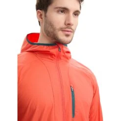 Icebreaker Veste Coupe-Vent Homme - Shell+™ Cotton - Vibrant Earth/Loden -Icebreaker icebreaker mens shell plus cotton windbreaker vibrant earth loden 4 1555166