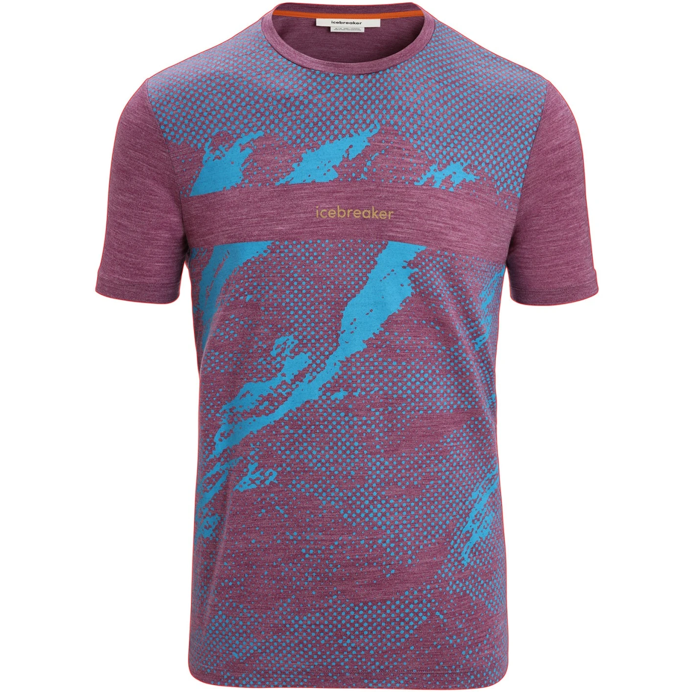 Icebreaker T-Shirt Homme - Sphere II Trail - Go Berry Hthr 1 Icebreaker T-Shirt Homme - Sphere II Trail - Go Berry Hthr