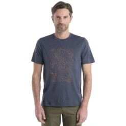 Icebreaker T-Shirt Homme - Tech Lite II Alpine Crossing - Graphite