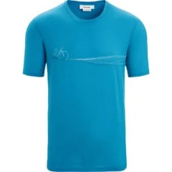 Icebreaker T-Shirt Homme - Tech Lite II Cadence Paths - Geo Blue 8 Icebreaker T-Shirt Homme - Tech Lite II Cadence Paths - Geo Blue -Icebreaker icebreaker mens tech lite ii cadence paths short sleeve tee geo blue 1 1383885