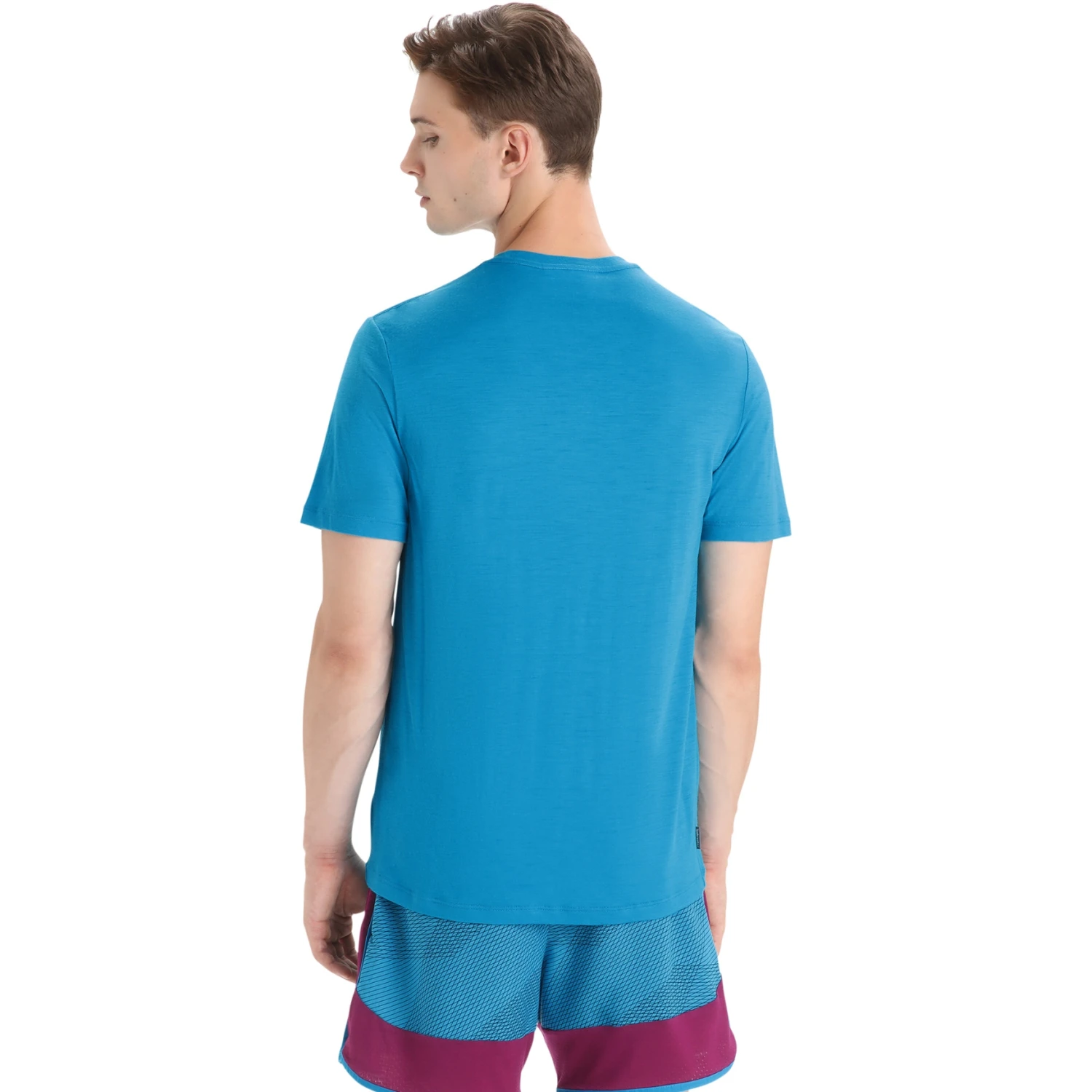 Icebreaker T-Shirt Homme - Tech Lite II Cadence Paths - Geo Blue 2 Icebreaker T-Shirt Homme - Tech Lite II Cadence Paths - Geo Blue – Image 2