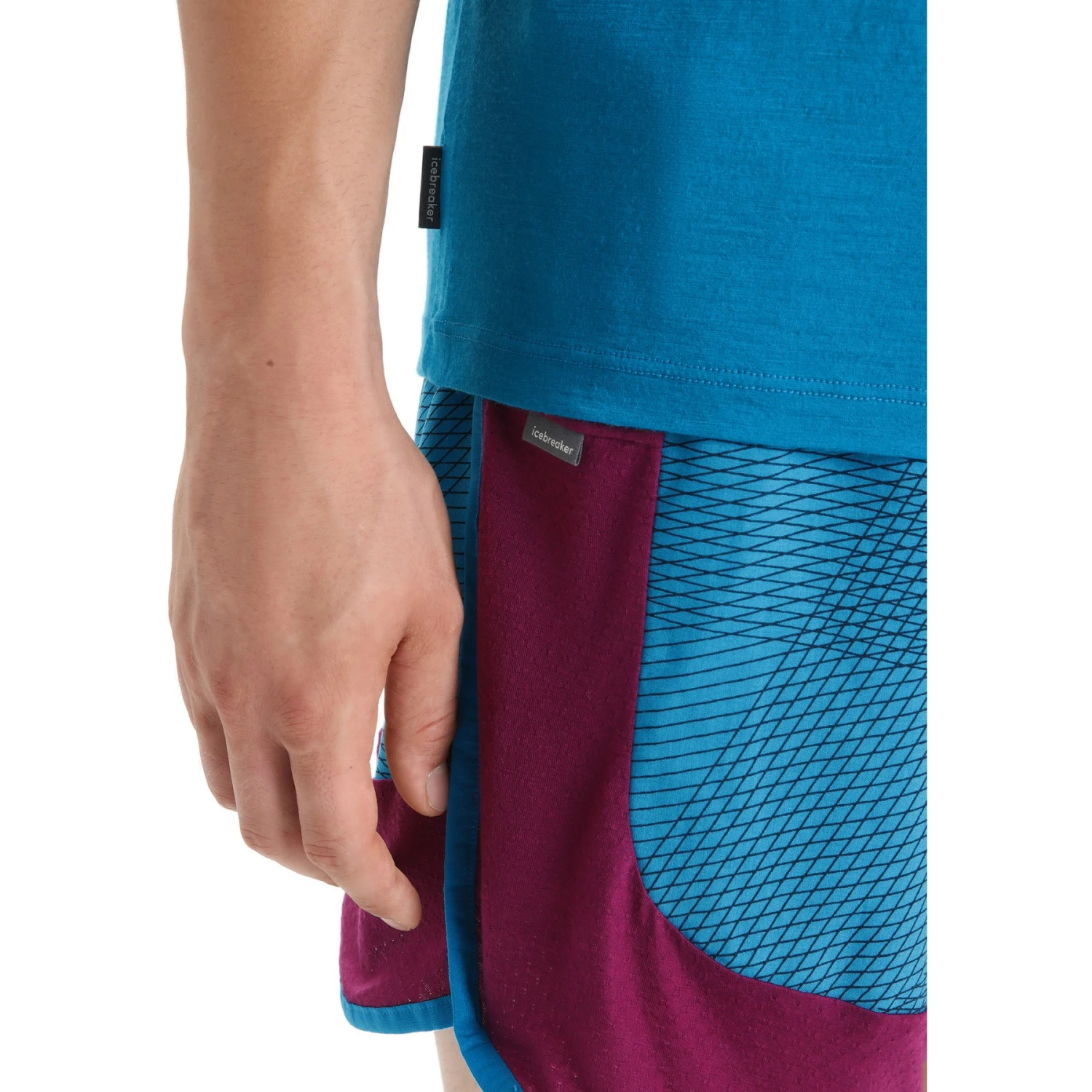 Icebreaker T-Shirt Homme - Tech Lite II Cadence Paths - Geo Blue 6 Icebreaker T-Shirt Homme - Tech Lite II Cadence Paths - Geo Blue – Image 6