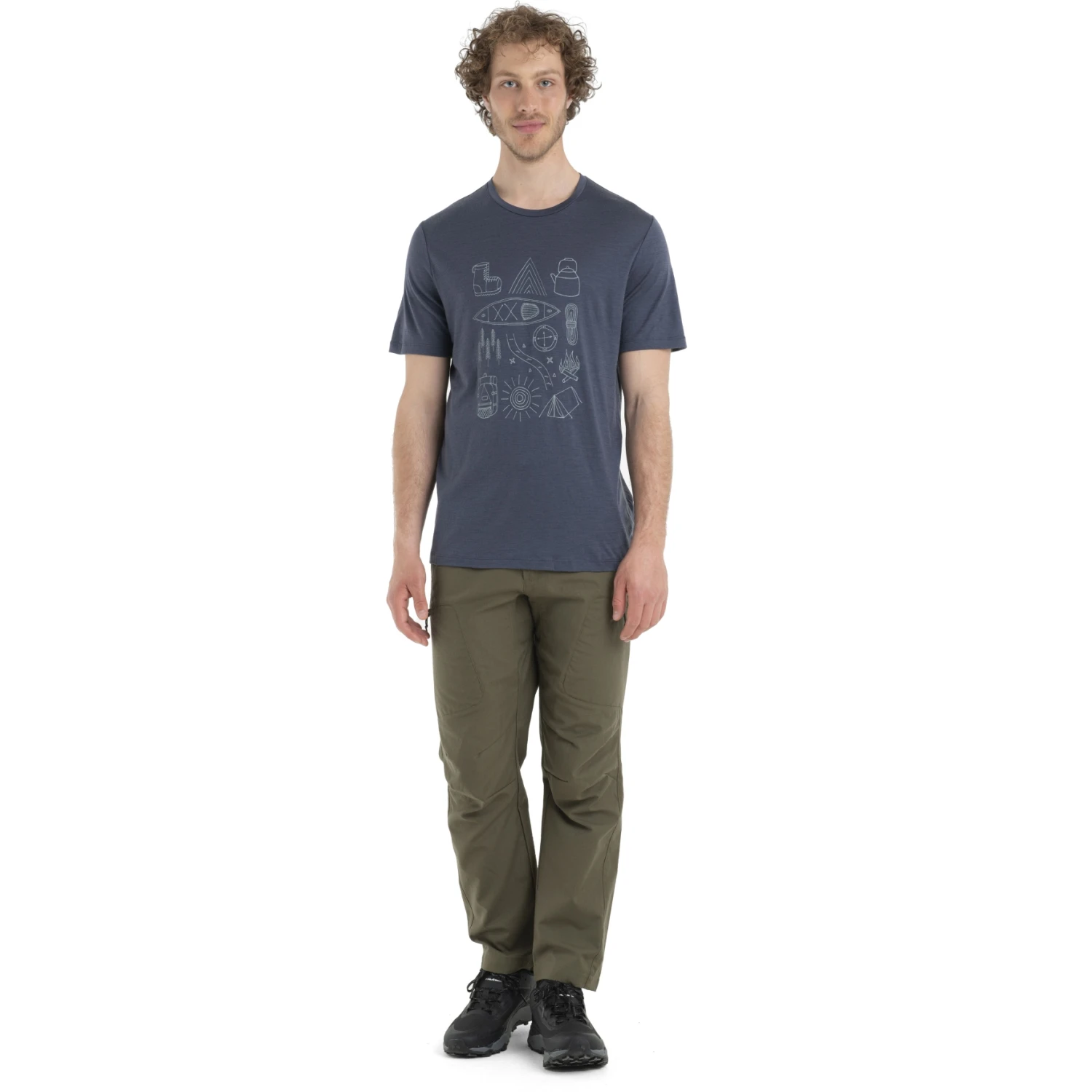 Icebreaker T-Shirt Homme - Tech Lite II Camp Essentials - Graphite 3 Icebreaker T-Shirt Homme - Tech Lite II Camp Essentials - Graphite – Image 3