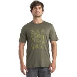 Icebreaker T-Shirt Homme - Tech Lite II Camp Essentials - Loden
