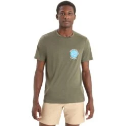 Icebreaker T-Shirt Homme - Tech Lite II Icebreaker Earth - Loden