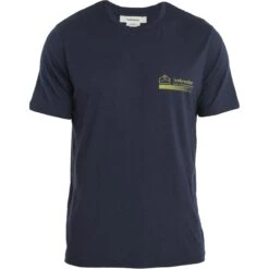 Icebreaker T-Shirt Homme - Tech Lite II Mountain Layers - Midnight Navy 9 Icebreaker T-Shirt Homme - Tech Lite II Mountain Layers - Midnight Navy -Icebreaker icebreaker mens tech lite ii mountain layers short sleeve tee midnight navy 1 1486623