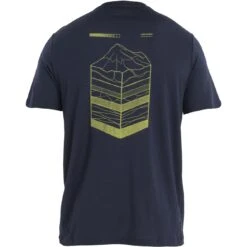 Icebreaker T-Shirt Homme - Tech Lite II Mountain Layers - Midnight Navy 10 Icebreaker T-Shirt Homme - Tech Lite II Mountain Layers - Midnight Navy -Icebreaker icebreaker mens tech lite ii mountain layers short sleeve tee midnight navy 2 1486624