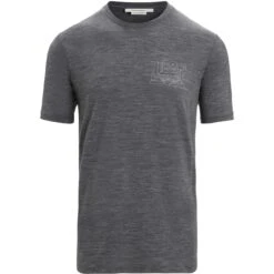 Icebreaker T-Shirt Homme - Tech Lite II Mountain Sunset - Gritstone Hthr 10 Icebreaker T-Shirt Homme - Tech Lite II Mountain Sunset - Gritstone Hthr -Icebreaker icebreaker mens tech lite ii mountain sunset short sleeve tee gritstone hthr 1 1382969