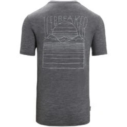Icebreaker T-Shirt Homme - Tech Lite II Mountain Sunset - Gritstone Hthr 11 Icebreaker T-Shirt Homme - Tech Lite II Mountain Sunset - Gritstone Hthr -Icebreaker icebreaker mens tech lite ii mountain sunset short sleeve tee gritstone hthr 2 1382970