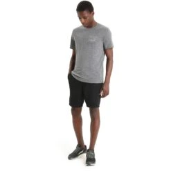 Icebreaker T-Shirt Homme - Tech Lite II Mountain Sunset - Gritstone Hthr 12 Icebreaker T-Shirt Homme - Tech Lite II Mountain Sunset - Gritstone Hthr -Icebreaker icebreaker mens tech lite ii mountain sunset short sleeve tee gritstone hthr 5 1382973