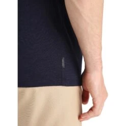 Icebreaker T-Shirt Homme - Tech Lite II Nature Sprint - Midnight Navy -Icebreaker icebreaker mens tech lite ii nature sprint short sleeve tee midnight navy 5 1458807