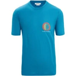 Icebreaker T-Shirt Homme - Tech Lite II Spring Glow - Geo Blue 9 Icebreaker T-Shirt Homme - Tech Lite II Spring Glow - Geo Blue -Icebreaker icebreaker mens tech lite ii spring glow short sleeve tee geo blue 1 1383048