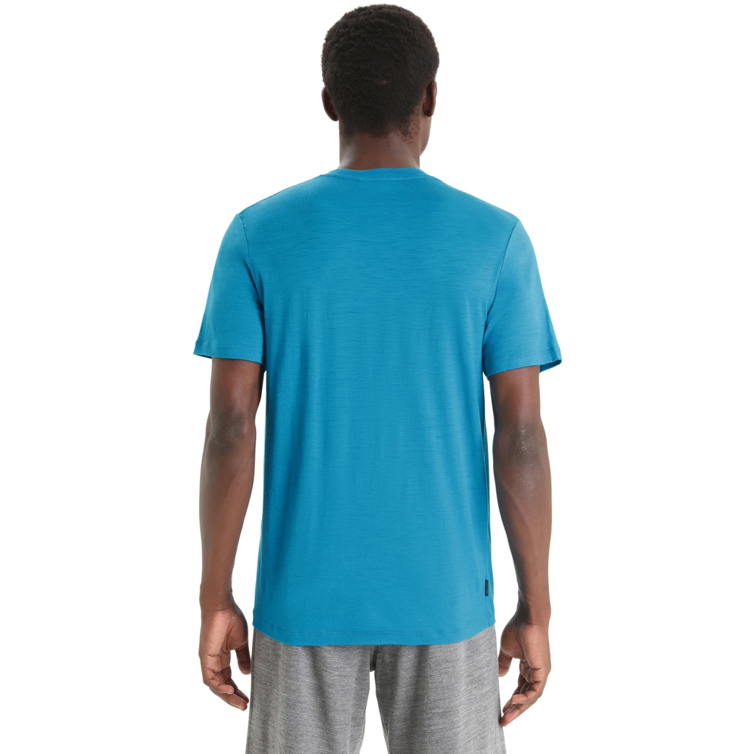 Icebreaker T-Shirt Homme - Tech Lite II Spring Glow - Geo Blue 2 Icebreaker T-Shirt Homme - Tech Lite II Spring Glow - Geo Blue – Image 2