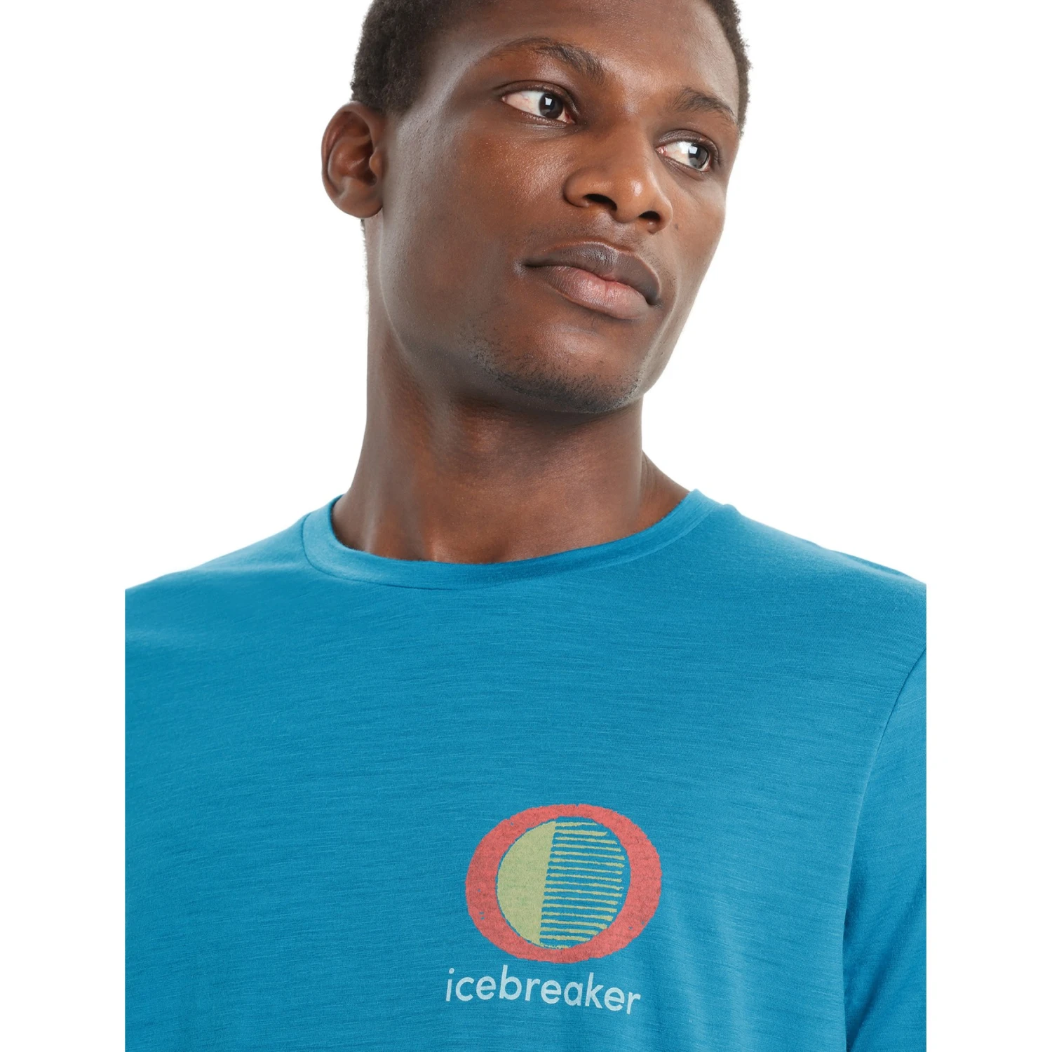 Icebreaker T-Shirt Homme - Tech Lite II Spring Glow - Geo Blue 6 Icebreaker T-Shirt Homme - Tech Lite II Spring Glow - Geo Blue – Image 6