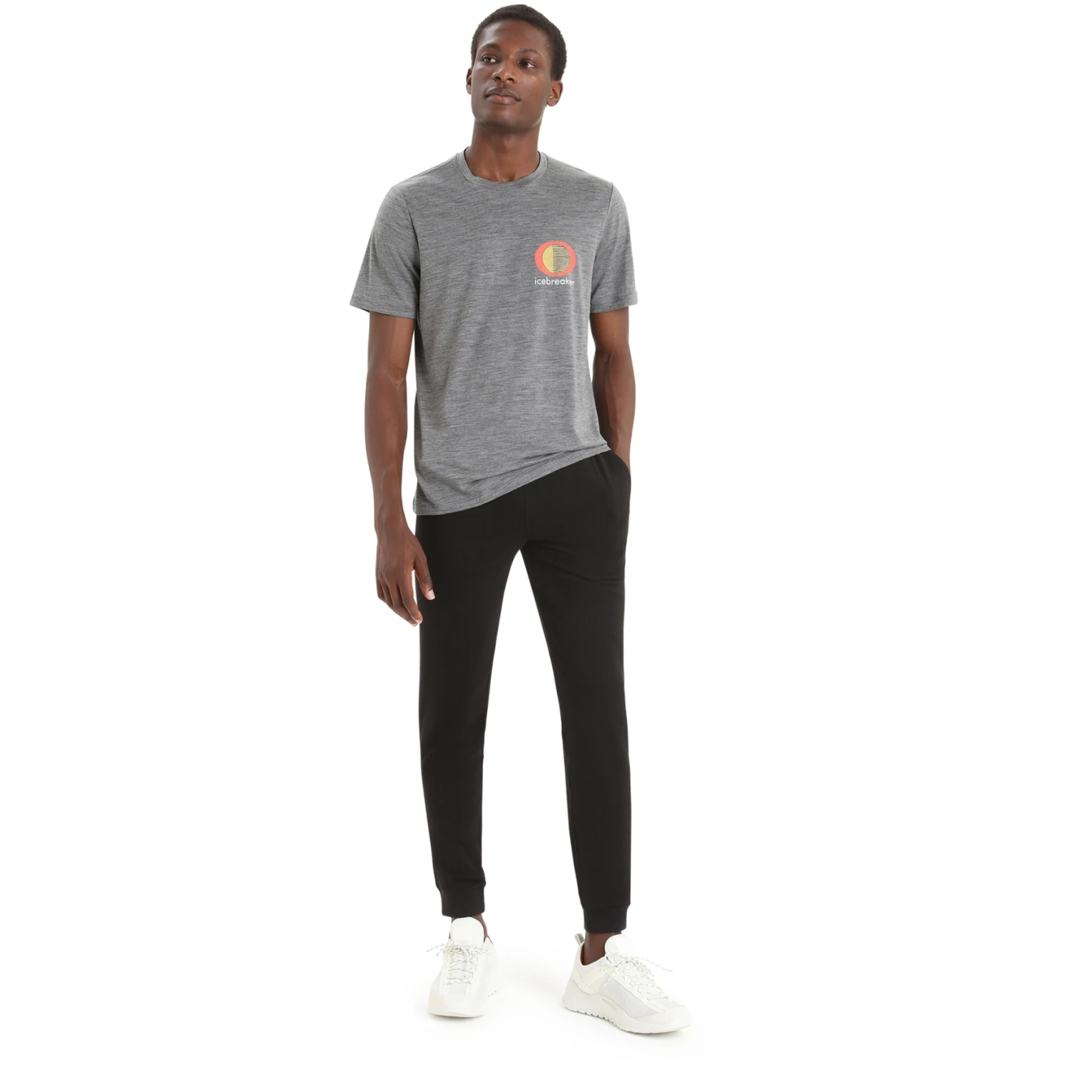 Icebreaker T-Shirt Homme - Tech Lite II Spring Glow - Gritstone Hthr 5 Icebreaker T-Shirt Homme - Tech Lite II Spring Glow - Gritstone Hthr – Image 5