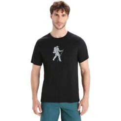 Icebreaker T-Shirt Homme - Tech Lite II Trail Hiker - Noir