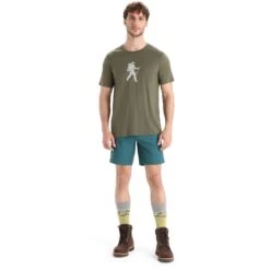 Icebreaker T-Shirt Homme - Tech Lite II Trail Hiker - Loden 10 Icebreaker T-Shirt Homme - Tech Lite II Trail Hiker - Loden -Icebreaker icebreaker mens tech lite ii trail hiker short sleeve tee loden 3 1458859