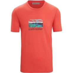 Icebreaker T-Shirt Homme - Tech Lite II Trailhead - Vibrant Earth -Icebreaker icebreaker mens tech lite ii trailhead t shirt vibrant earth 1 1382351