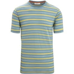 Icebreaker T-Shirt Homme - Wave - Astral Blue/Summer/Stripe 9 Icebreaker T-Shirt Homme - Wave - Astral Blue/Summer/Stripe -Icebreaker icebreaker mens wave short sleeve tee astral blue summer stripe 1 1383372