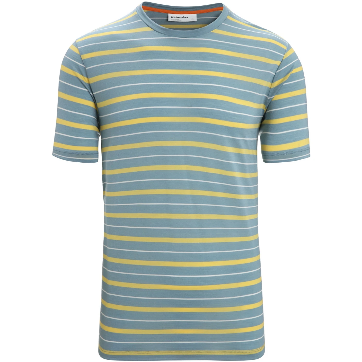 Icebreaker T-Shirt Homme - Wave - Astral Blue/Summer/Stripe 3 Icebreaker T-Shirt Homme - Wave - Astral Blue/Summer/Stripe – Image 3