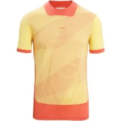 Icebreaker T-Shirt Homme - ZoneKnit™ GEODETIC - Summer/Vibrant Earth/AOP -Icebreaker icebreaker mens zoneknit geodetic short sleeve tee summer vibrant earth aop 1 1383464