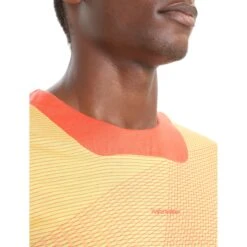 Icebreaker T-Shirt Homme - ZoneKnit™ GEODETIC - Summer/Vibrant Earth/AOP -Icebreaker icebreaker mens zoneknit geodetic short sleeve tee summer vibrant earth aop 5 1383468