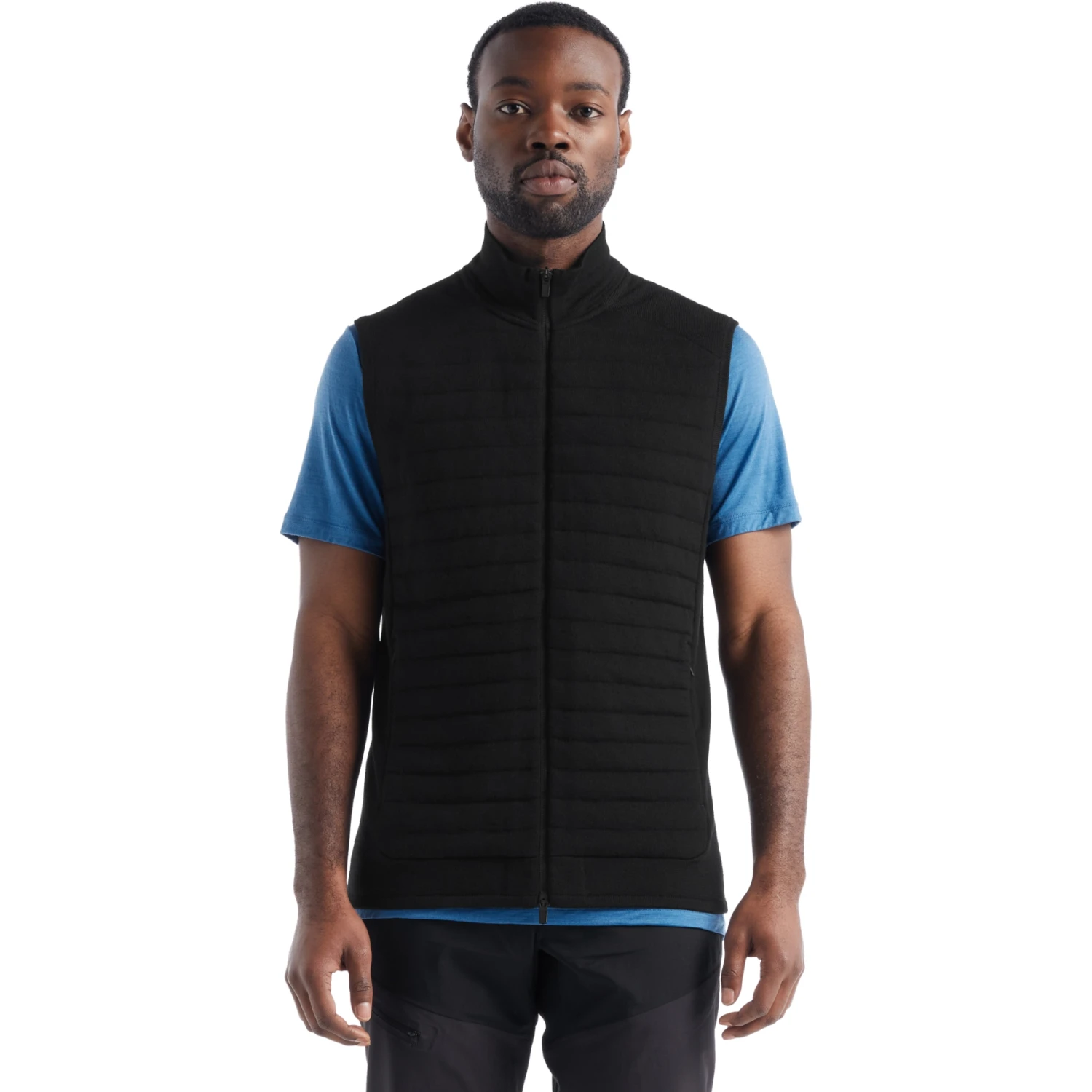 Icebreaker Gilet Homme - ZoneKnit™ Insulated - Noir 1 Icebreaker Gilet Homme - ZoneKnit™ Insulated - Noir