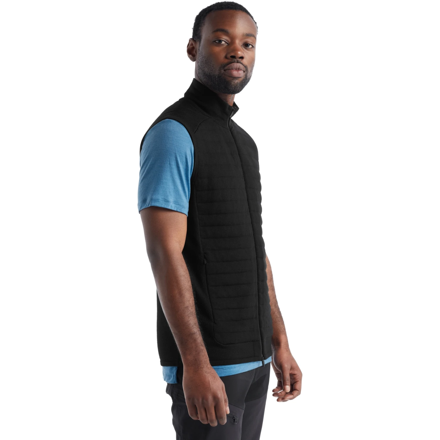 Icebreaker Gilet Homme - ZoneKnit™ Insulated - Noir 2 Icebreaker Gilet Homme - ZoneKnit™ Insulated - Noir – Image 2