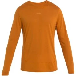 Icebreaker T-Shirt Manches Longues Homme - ZoneKnit™ - Earth -Icebreaker icebreaker mens zoneknit long sleeve tee earth 1 1487365