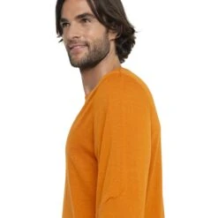 Icebreaker T-Shirt Manches Longues Homme - ZoneKnit™ - Earth -Icebreaker icebreaker mens zoneknit long sleeve tee earth 4 1536290
