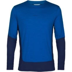 Icebreaker T-Shirt Manches Longues Homme - ZoneKnit™ - Lazurite/Royal Navy -Icebreaker icebreaker mens zoneknit long sleeve tee lazurite royal navy 1 1265323