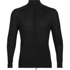 Icebreaker Veste Homme - ZoneKnit™ - Noir -Icebreaker icebreaker mens zoneknit long sleeve zip jacket black 1 1265377