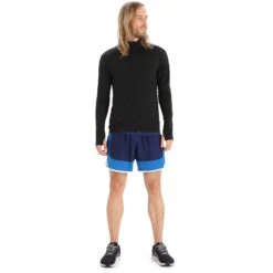 Icebreaker Veste Homme - ZoneKnit™ - Noir -Icebreaker icebreaker mens zoneknit long sleeve zip jacket black 10 1265386