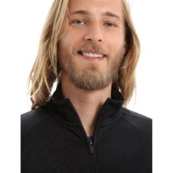 Icebreaker Veste Homme - ZoneKnit™ - Noir -Icebreaker icebreaker mens zoneknit long sleeve zip jacket black 4 1265380