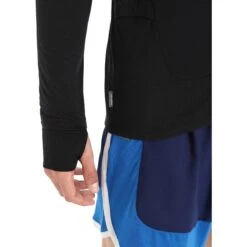 Icebreaker Veste Homme - ZoneKnit™ - Noir -Icebreaker icebreaker mens zoneknit long sleeve zip jacket black 9 1265385