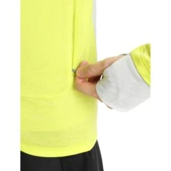 Icebreaker Veste Homme - ZoneKnit™ - Shine/Ether -Icebreaker icebreaker mens zoneknit long sleeve zip jacket shine ether 6 1265395