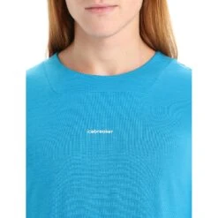 Icebreaker T-Shirt Homme - ZoneKnit™ - Geo Blue/Royal Navy -Icebreaker icebreaker mens zoneknit short sleeve tee geo blue royal navy 4 1458888