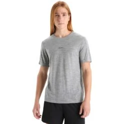 Icebreaker T-Shirt Homme - ZoneKnit™ - Metro Hthr