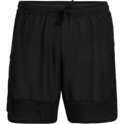 Icebreaker Short Homme - ZoneKnit™ - Noir -Icebreaker icebreaker mens zoneknit shorts black 1 1265421