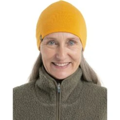 Icebreaker Bonnet Tricoté Réversible - Pocket - Earth/Solar -Icebreaker icebreaker pocket hat earth solar model 3 1498835