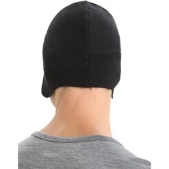 Icebreaker Bonnet - Quantum - Noir 10 Icebreaker Bonnet - Quantum - Noir -Icebreaker icebreaker quantum beanie black 5 1487876