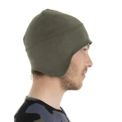 Icebreaker Bonnet - Quantum - Loden -Icebreaker icebreaker quantum beanie loden model 2 1498838
